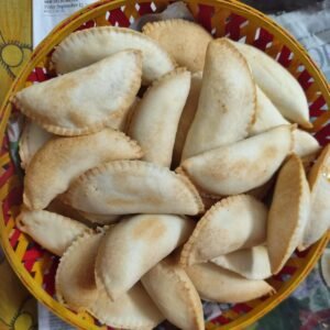 Home baked gujiya